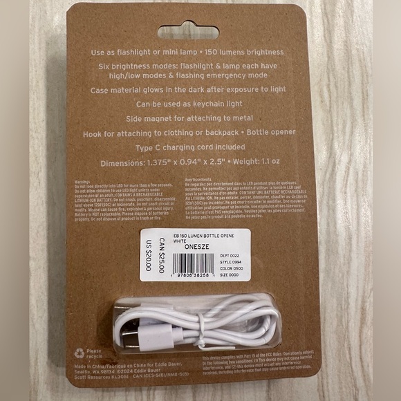 Eddie‎ Bauer Multi-Function Keychain Light - Picture 2 of 2